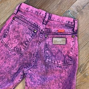 VINTAGE PINK/PURPLE WRANGLER JEANS